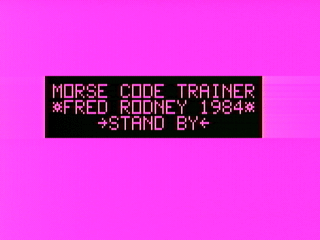 Morse Code Trainer 03