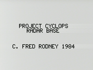 Project Cyclops Radar Base 01
