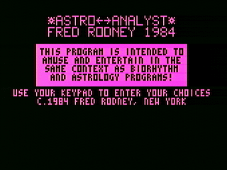 Astro Analyst 01