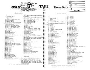 Max and Horse Race (Tape 1)